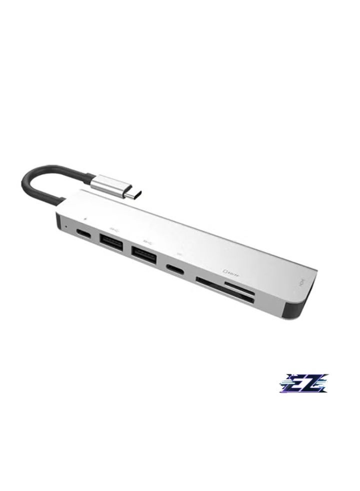 ELTRAZONE 7-in-1 USB Type-C Adapter Hub – 4K HDMI, TF/SD Card Reader, USB-C, PD Charging, 2 USB-A Ports for MacBook, Laptops, iPad, and More – Aluminum Alloy, Compact and Portable - Image 3