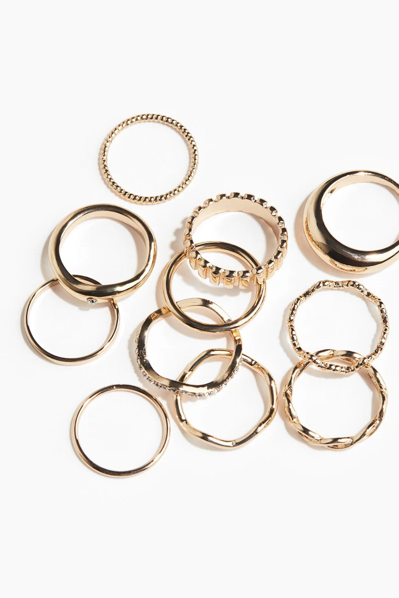H&M 11-pack rings