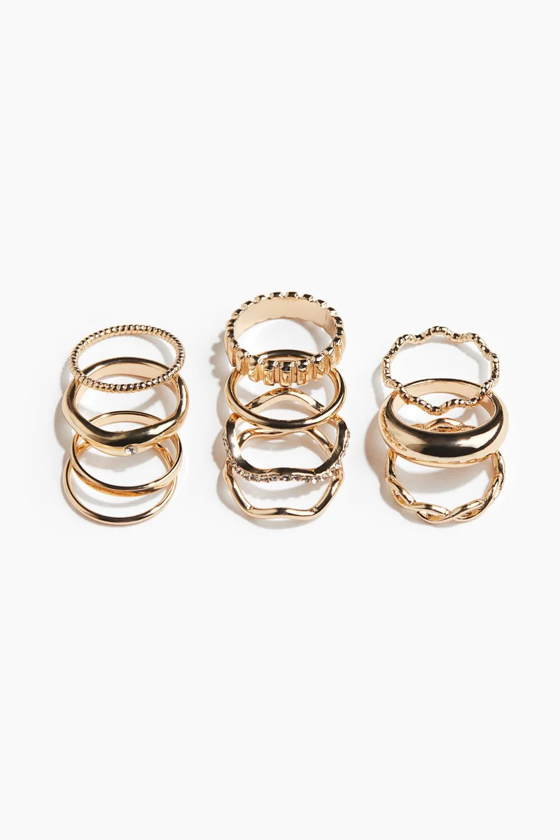 H&M 11-pack rings