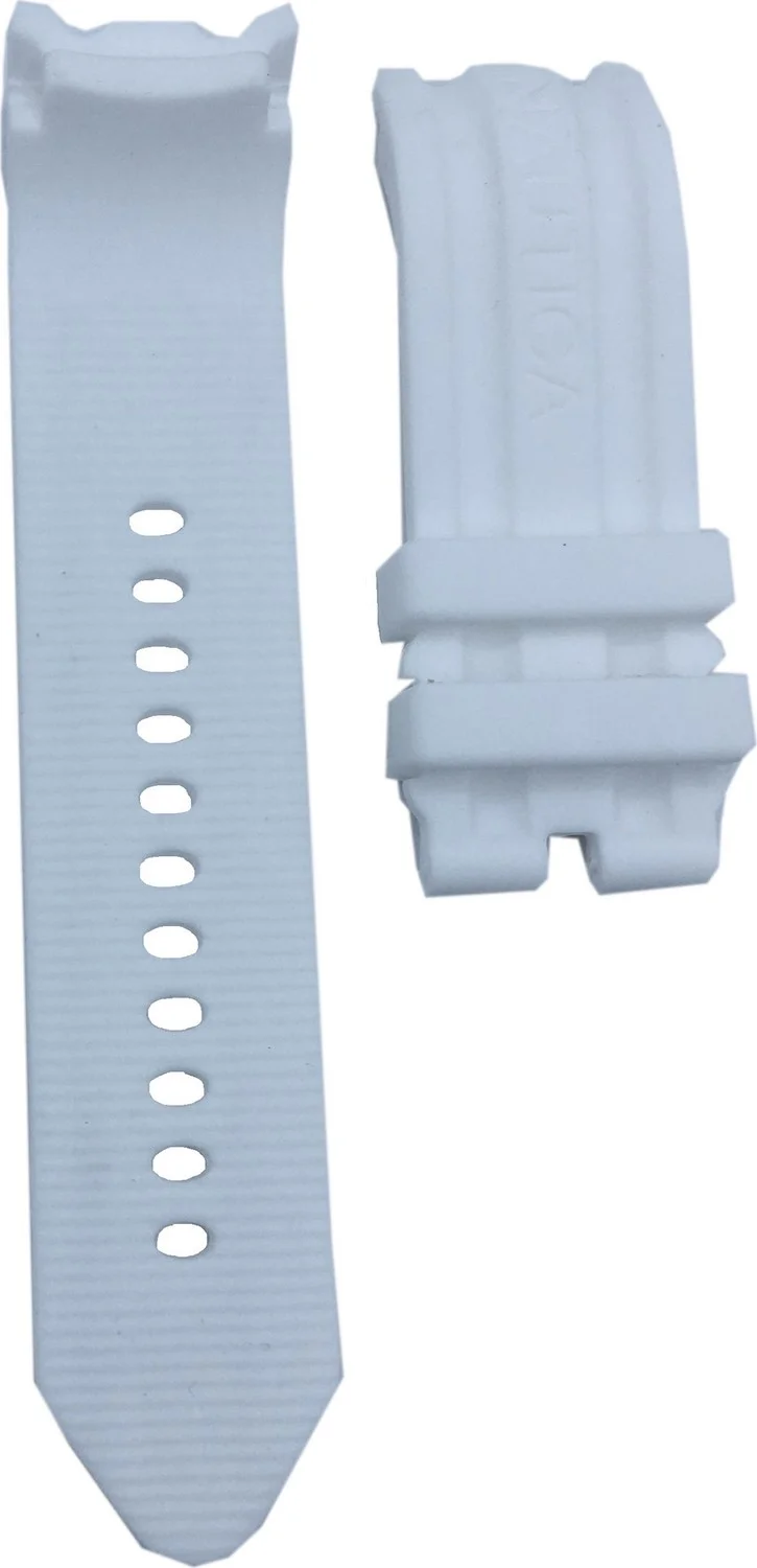 NAUTICA A15567G Compatible 24mm White Silicone Watch Band