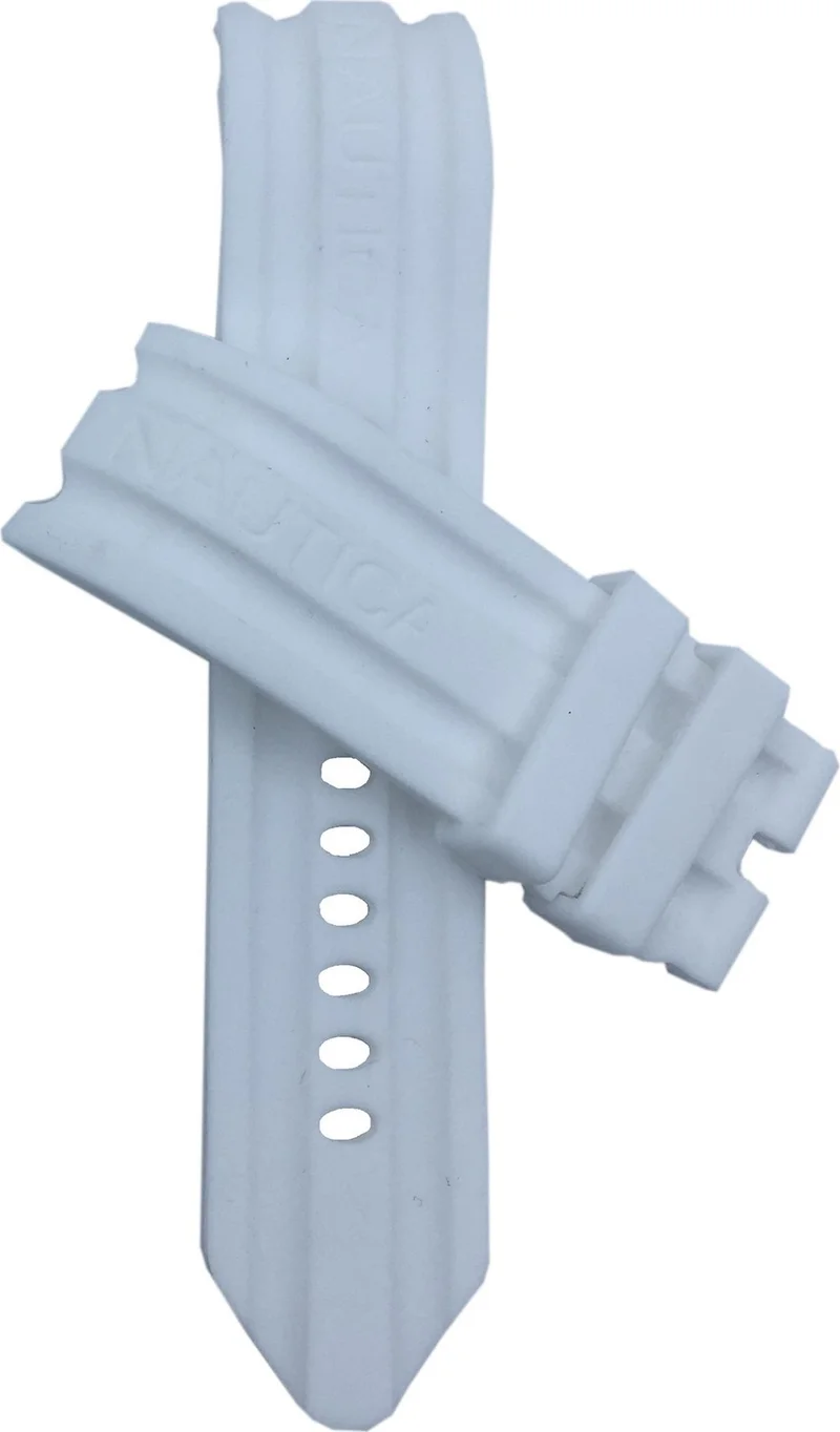 NAUTICA A15567G Compatible 24mm White Silicone Watch Band