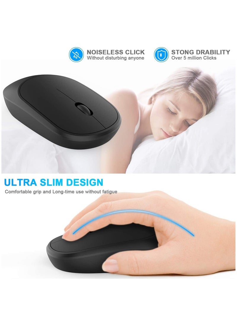 Generic Wireless Number Pad and Mouse Combo Portable Ultra Slim 2.4GHz USB Wireless Numeric Keypad and Mouse Set  - Image 5
