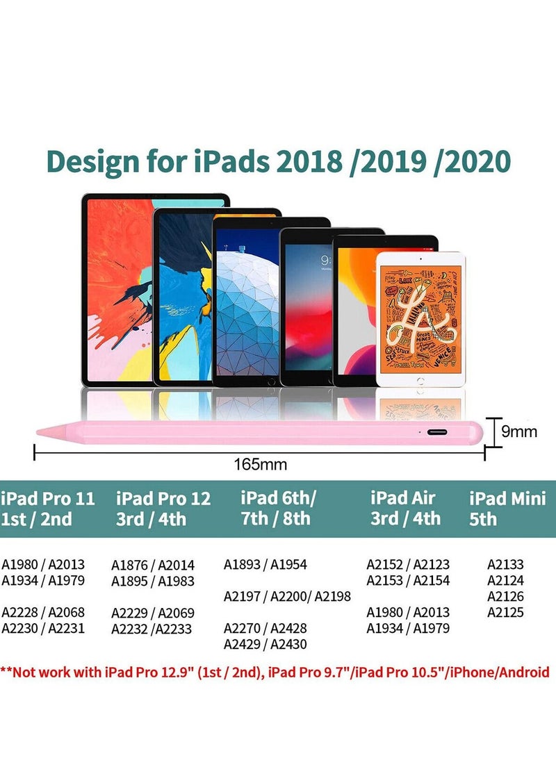 Sensitivity Palm Rejection Stylus Pen for Apple iPad(2018 and After) 6/7/8/9th Generation/ipad Pro 11 / Pro 12.9(3rd/4th/5th)/Air 3&4&5/Mini 5&6, Precise Writing Drawing Digital iPad Pencil - Image 3