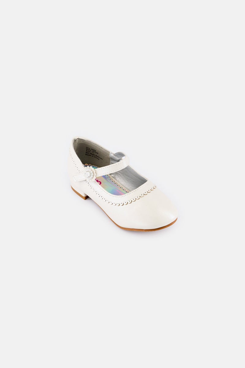 Josmo Kids Girl Velcro Closure Casual Shoes, Silver - Image 1