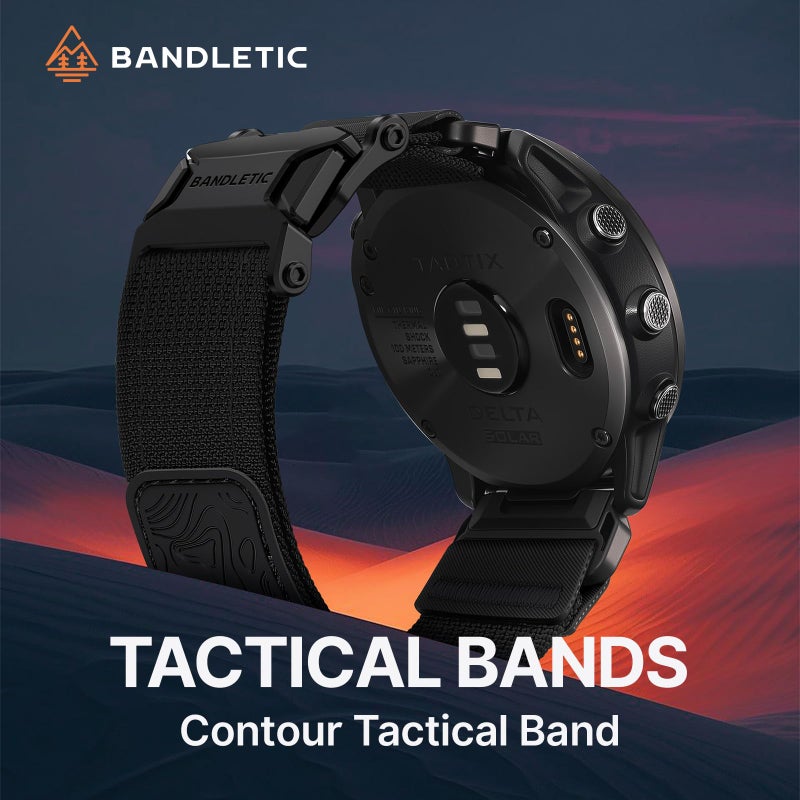 Bandletic أشرطة مغناطيسية Bandletic متوافقة مع ساعة Garmin Fenix 8 بحجم 51 مم، حزام سريع التركيب بحجم 26 مم لـ Fenix 7X 6X Pro/5X Plus/3/3 HR/Instinct 2X 3 بحجم 50 مم /Enduro/Quatix Tactix 8 بحجم 51 مم/Epix Pro (الجيل 2) بحجم 51 مم - Image 2