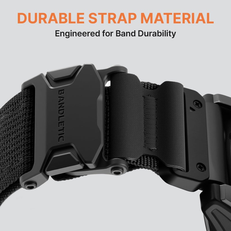 Bandletic أشرطة مغناطيسية Bandletic متوافقة مع ساعة Garmin Fenix 8 بحجم 51 مم، حزام سريع التركيب بحجم 26 مم لـ Fenix 7X 6X Pro/5X Plus/3/3 HR/Instinct 2X 3 بحجم 50 مم /Enduro/Quatix Tactix 8 بحجم 51 مم/Epix Pro (الجيل 2) بحجم 51 مم - Image 5