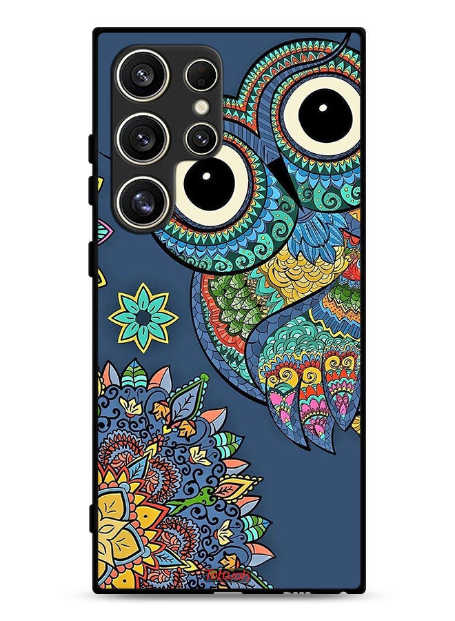 Tolwak Samsung Galaxy S24 Ultra 5G Protective Case Cover Floral Owl - Image 1
