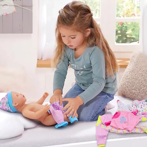 UNICORN ELEMENT 5 Sets Baby Doll Clothes for 1418 Inch Dolls 10 Pcs 16 Inch Doll Clothes Outfits Includes Jumpsuit Hats Top and Pants - Image 5