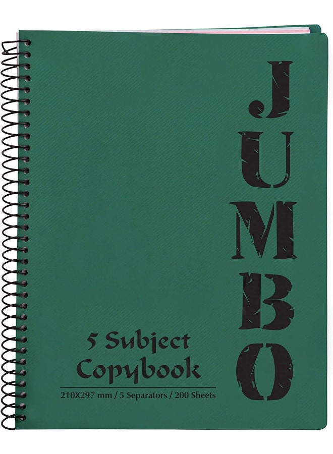 Mintra Jumbo noteBook A4 Size, Lined Ruling 200 Sheets, Green