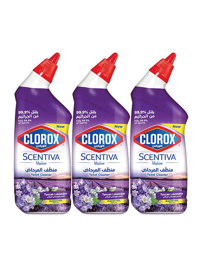 Clorox Toilet Cleaner Lavender Scent 3 x 709ml - Image 1
