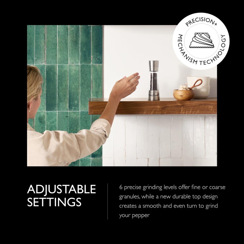 Cole & Mason Derwent Pepper Grinder - Stainless Steel Mill Includes Gourmet Precision Mechanism and Premium Peppercorns - Pepper Mill, Stainless Steel - Image 4