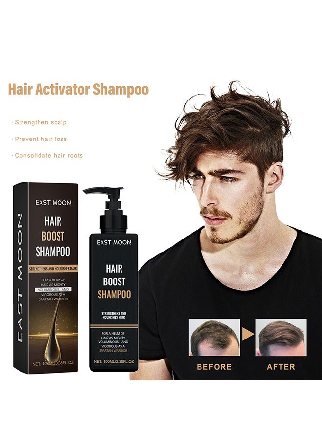 East Moon Hair Boost Shampoo - Spatan Root Activator Shampoo, Hair Regrowth Shampoos for Men & Beard, Natural Nourishing Formula to Promote Thicker, Fuller Hair – Repairing for Hair Loss & Scalp Health - Image 2
