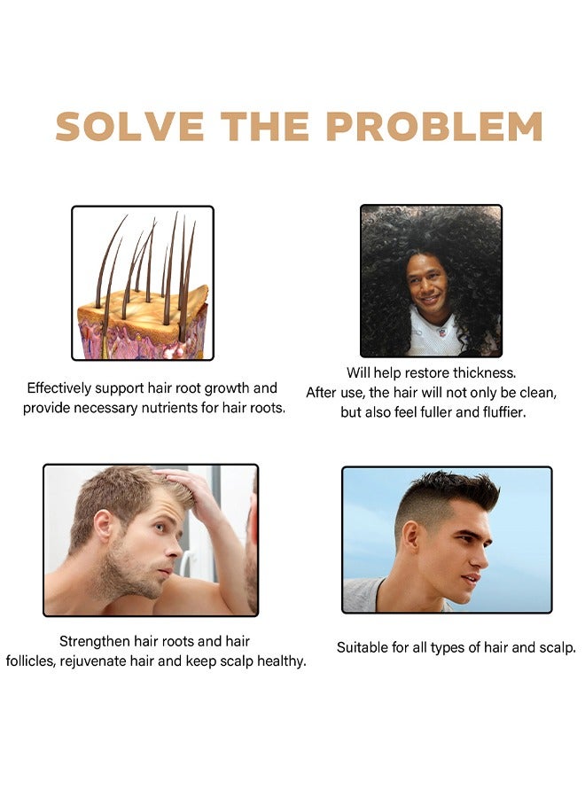 East Moon Hair Boost Shampoo - Spatan Root Activator Shampoo, Hair Regrowth Shampoos for Men & Beard, Natural Nourishing Formula to Promote Thicker, Fuller Hair – Repairing for Hair Loss & Scalp Health - Image 5