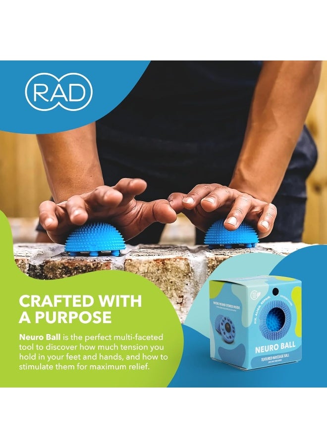 RAD RAD Neuro Ball, Foot Myofascial Release Tool, Textured Massage Ball for Feet, Self Massage, Mobility and Recovery  - Image 5