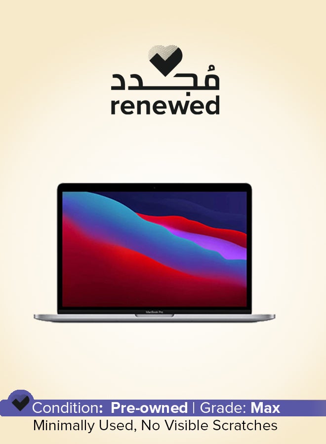 ابل  مجدّد - ماك بوك برو A2338 بشاشة 13 بوصة، معالج M1/16 جيجابايت رام/256 جيجابايت SSD/8 نوى CPU و8 نوى GPU/macOS - Image 1