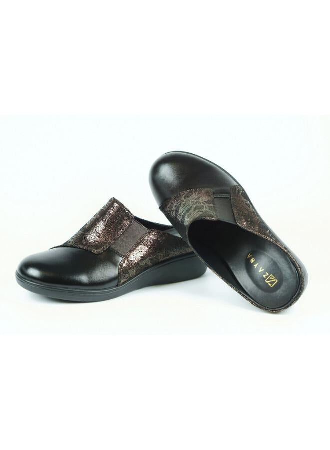 ZAYNA 092-3173 Zayna Ladies Casual Slides 2418-32A Black - Image 3