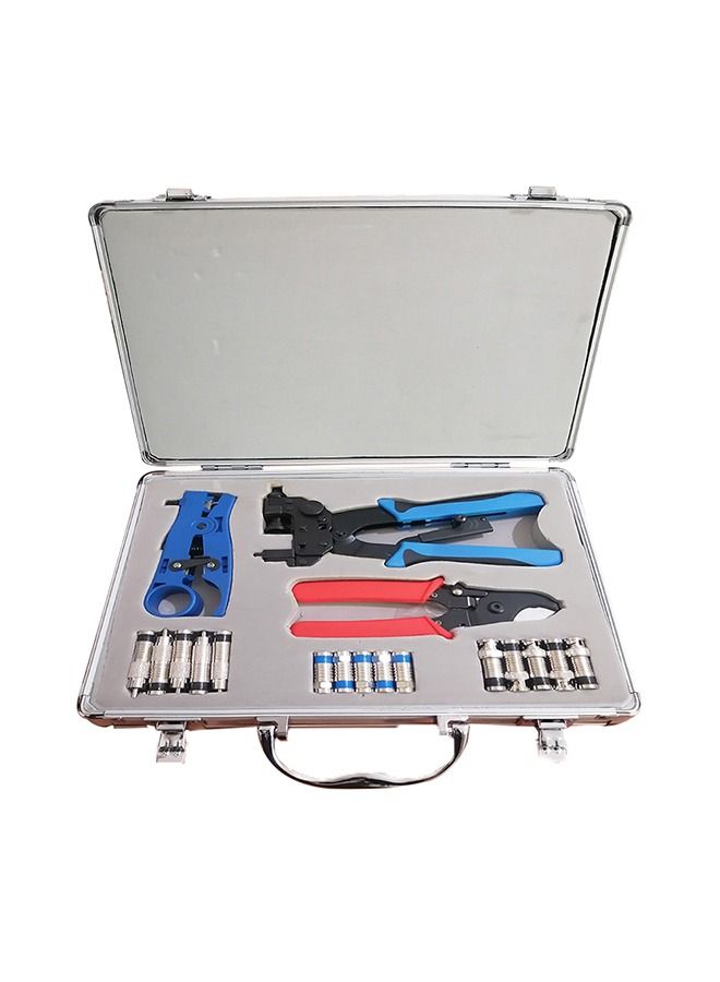 A kit consisting of 33 integrated pieces for easy connection of networks, internet cables and telephones / STX300  - Image 1