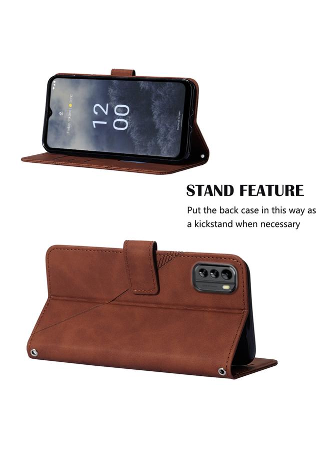 S-TOP Case For Nokia G60 5G Crossbody 3D Embossed Flip Leather Phone Case - Image 4