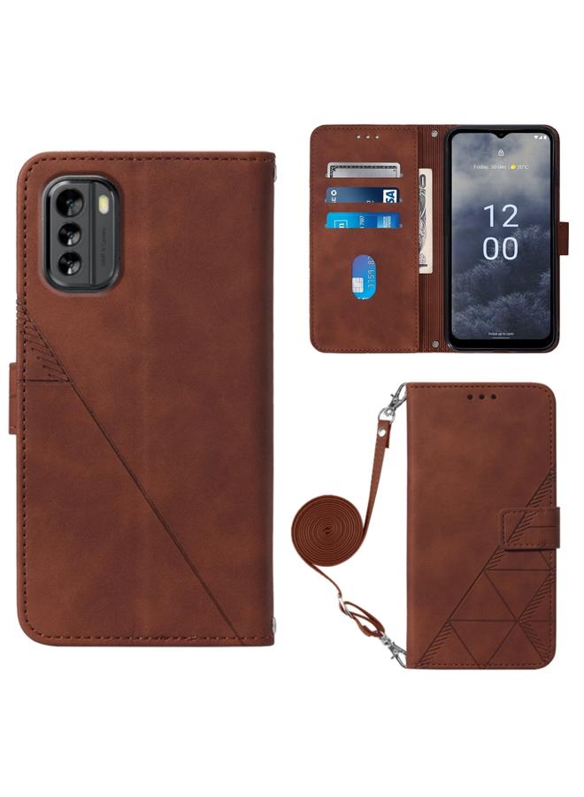 S-TOP Case For Nokia G60 5G Crossbody 3D Embossed Flip Leather Phone Case - Image 1