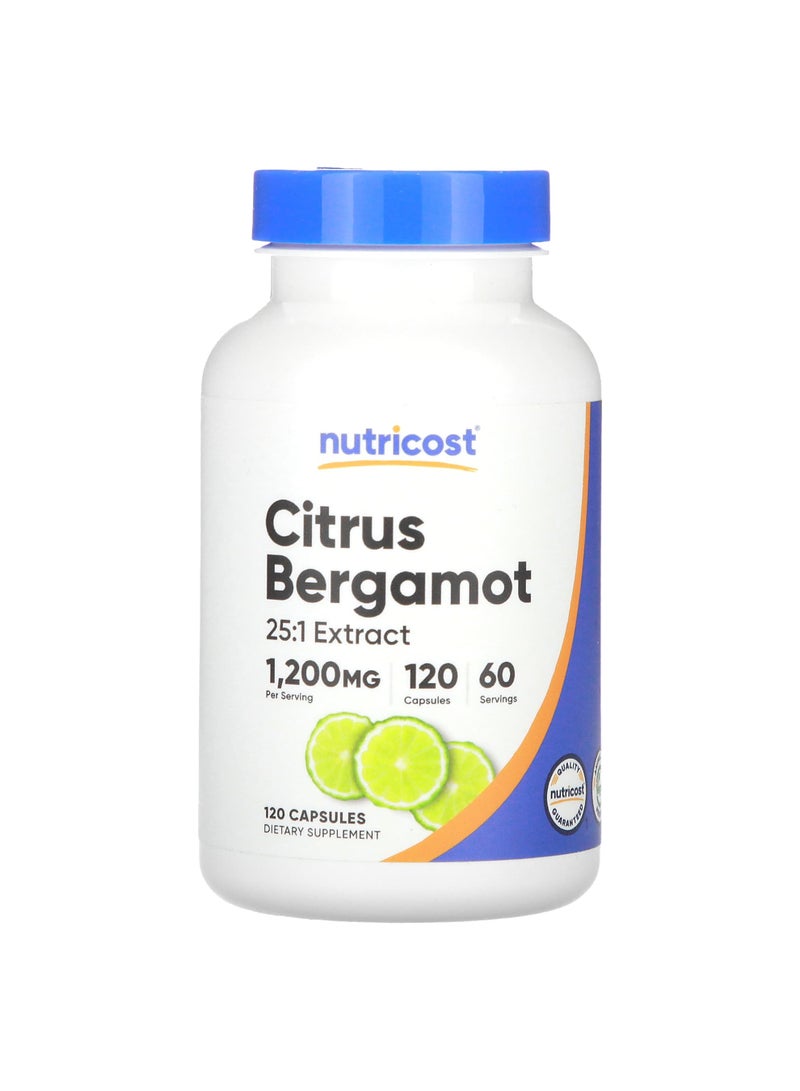Citrus Bergamot, 120 Capsules (600 mg per Capsule)