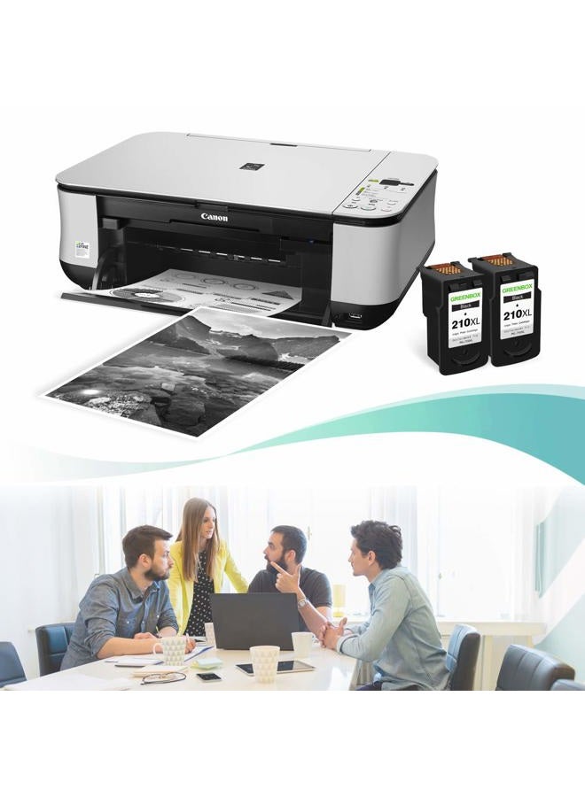 GREENBOX Remanufactured Ink Cartridge Replacement for Canon PG-210XL CL-211XL 210 XL 211XL for PIXMA IP2702 MX410 MP495 MP230 MP240 MP280 MX340 MX350 MX360 Printer (1 Black 1 Tri-Color) - Image 5