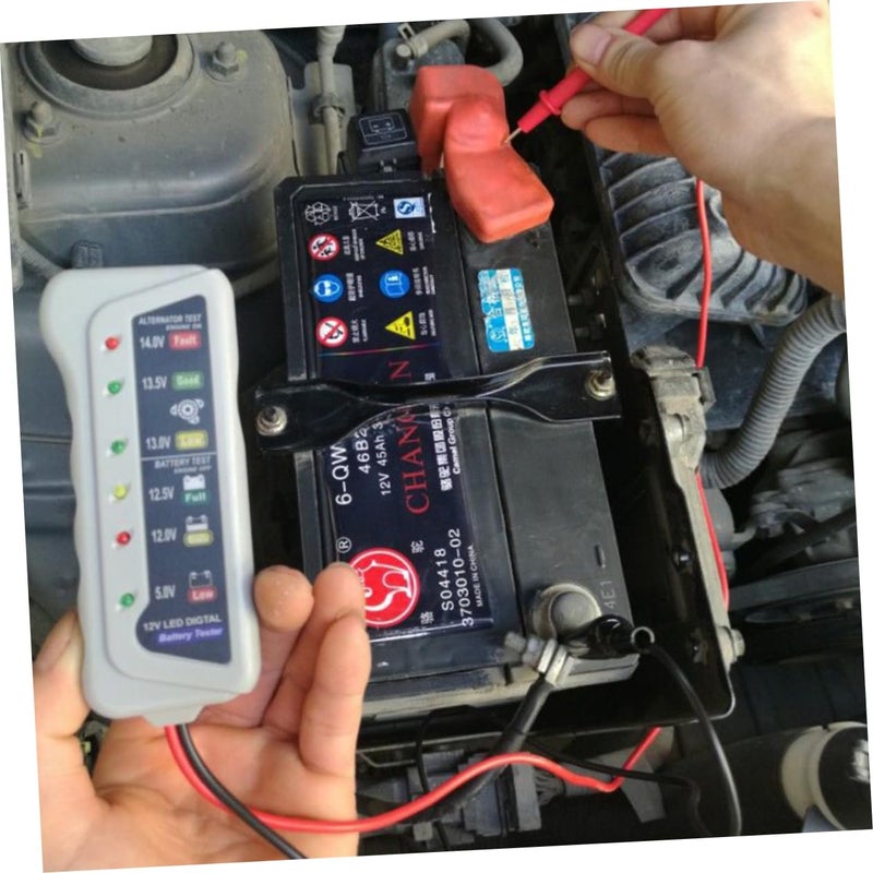 نماذج عملية جهاز اختبار بطارية ذكي بمؤشر LED لتحليل بطارية السيارة 12 فولت، مراقب طاقة، جهاز قياس كهربائي أحجام مرنة - Image 2