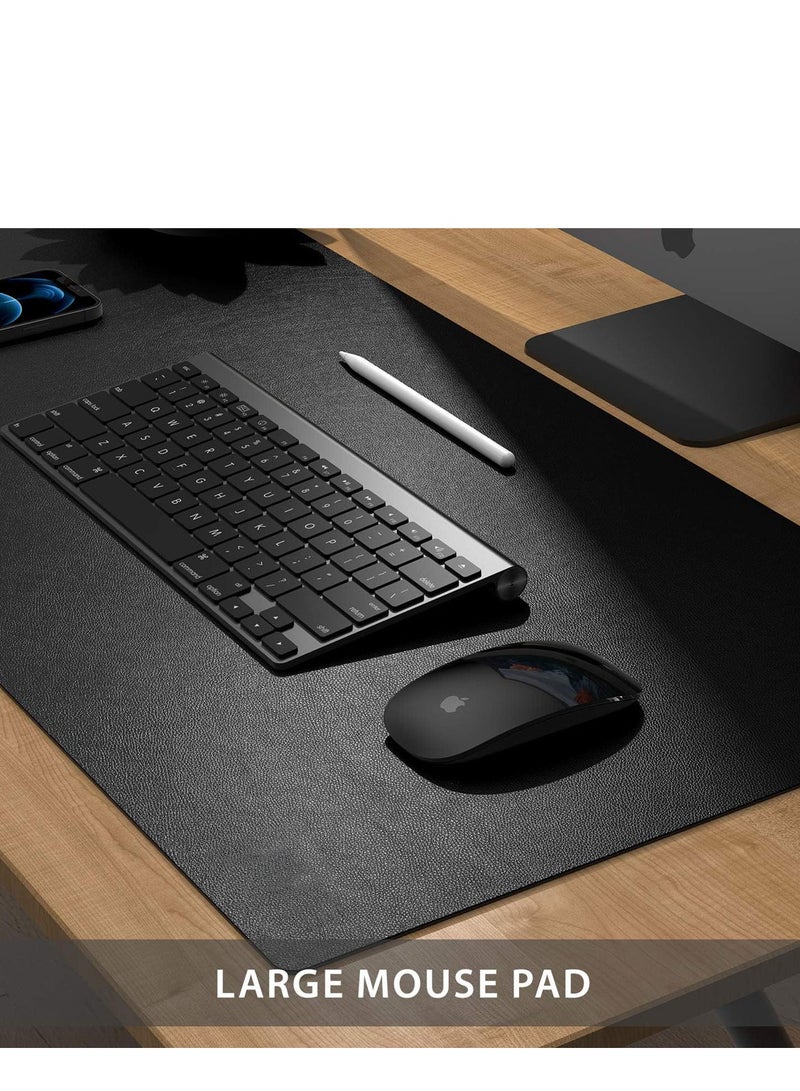 للمستقبل ماوس باد الجلد مكتب حصيرة وسادة حامي,80x40cm كبيرة مكتب الماوس وسادة,غير انزلاق PU مكتب Blotter, الكمبيوتر المحمول مكتب وسادة, ماء مكتب الكتابة وسادة لمكتب الألعاب والمنزل - Image 4