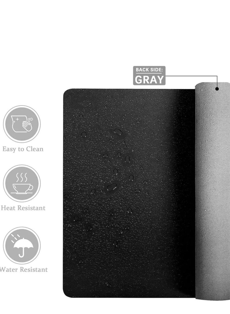 للمستقبل ماوس باد الجلد مكتب حصيرة وسادة حامي,80x40cm كبيرة مكتب الماوس وسادة,غير انزلاق PU مكتب Blotter, الكمبيوتر المحمول مكتب وسادة, ماء مكتب الكتابة وسادة لمكتب الألعاب والمنزل - Image 5