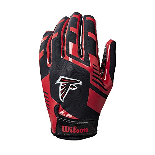 Wilson NFL Stretch Fit Football Gloves - Youth, Atlanta Falcons - Image 2