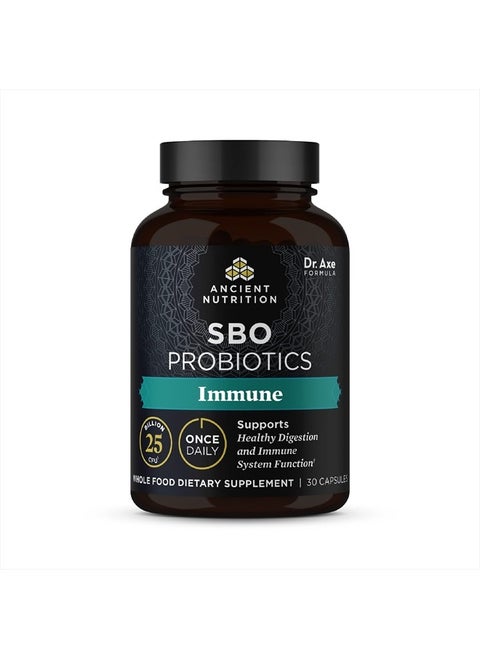 Probiotics for Immune Support, SBO Once Daily Probiotics with Vitamin C and Vitamin D, 30Ct for Healthy Digestion and Immune System Function Support, 25 Billion CFUs*