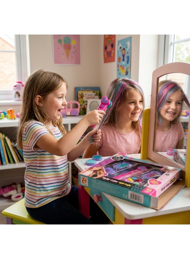 general Girls Temporary Washable Hair Chalk & Styling Kit with Heart Tools and Accessories - Image 4