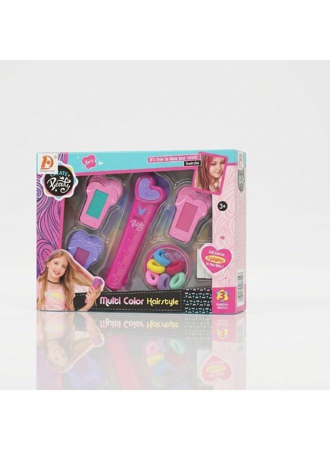 general Girls Temporary Washable Hair Chalk & Styling Kit with Heart Tools and Accessories - Image 2