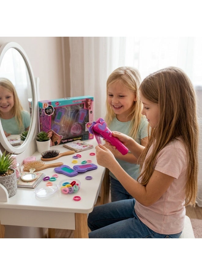 general Girls Temporary Washable Hair Chalk & Styling Kit with Heart Tools and Accessories - Image 1