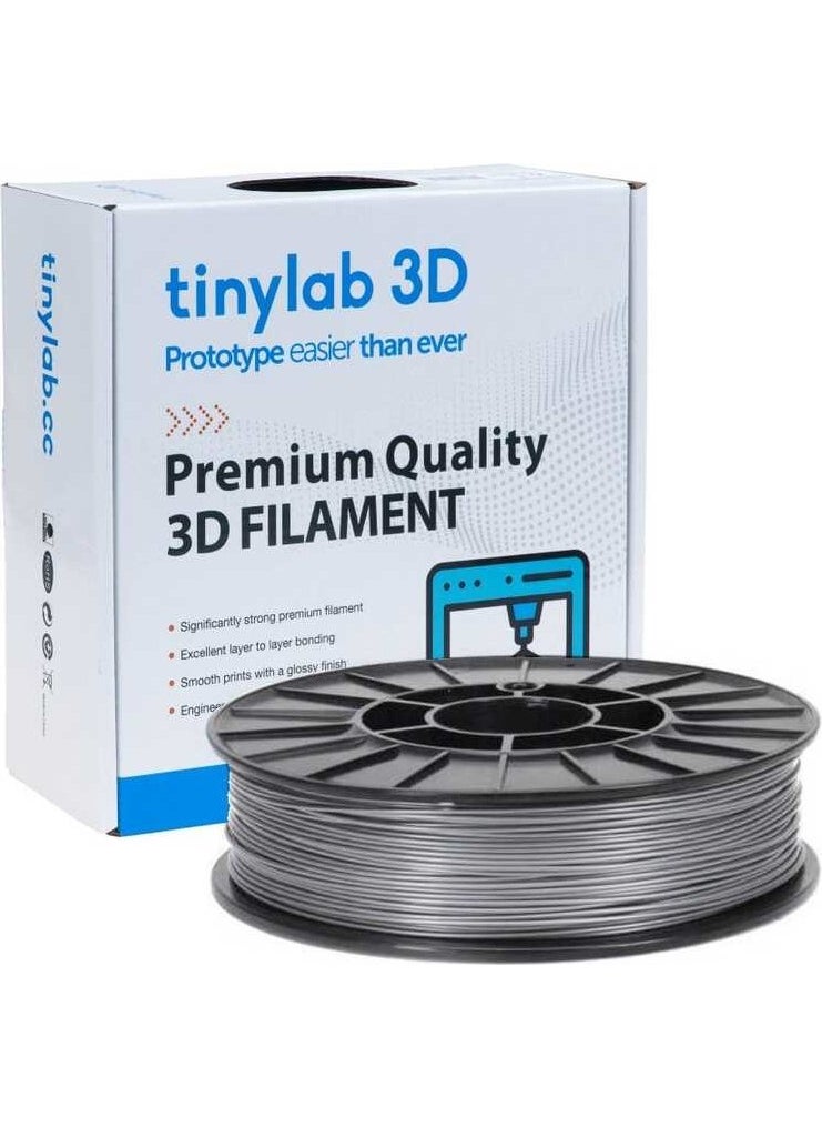 Tinylab 3D - 1.75 mm Abs Filament Silver - Image 1