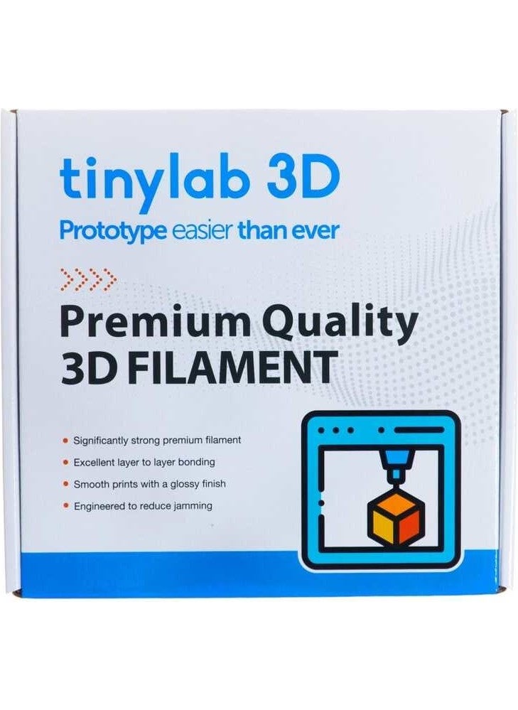Tinylab 3D - 1.75 mm Abs Filament Silver - Image 1