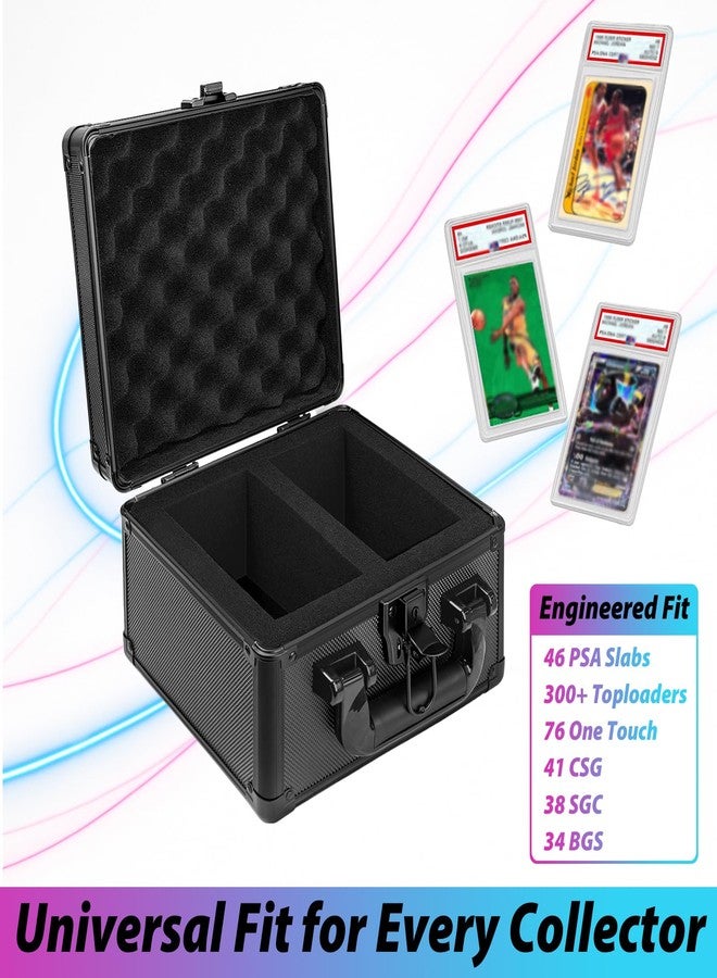 Fukumi Graded Card Storage Box - Aluminum Alloy Graded Card Case Compatible with 46 Card Slabs, Sports Trading Card Case Fits PSA, CSG, BGS - Image 2