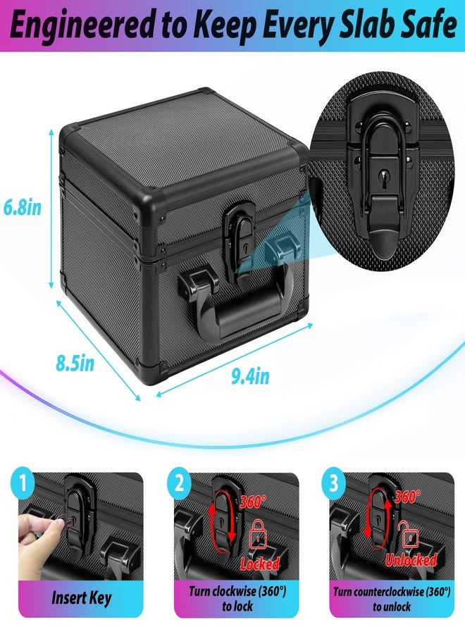 Fukumi Graded Card Storage Box - Aluminum Alloy Graded Card Case Compatible with 46 Card Slabs, Sports Trading Card Case Fits PSA, CSG, BGS - Image 4