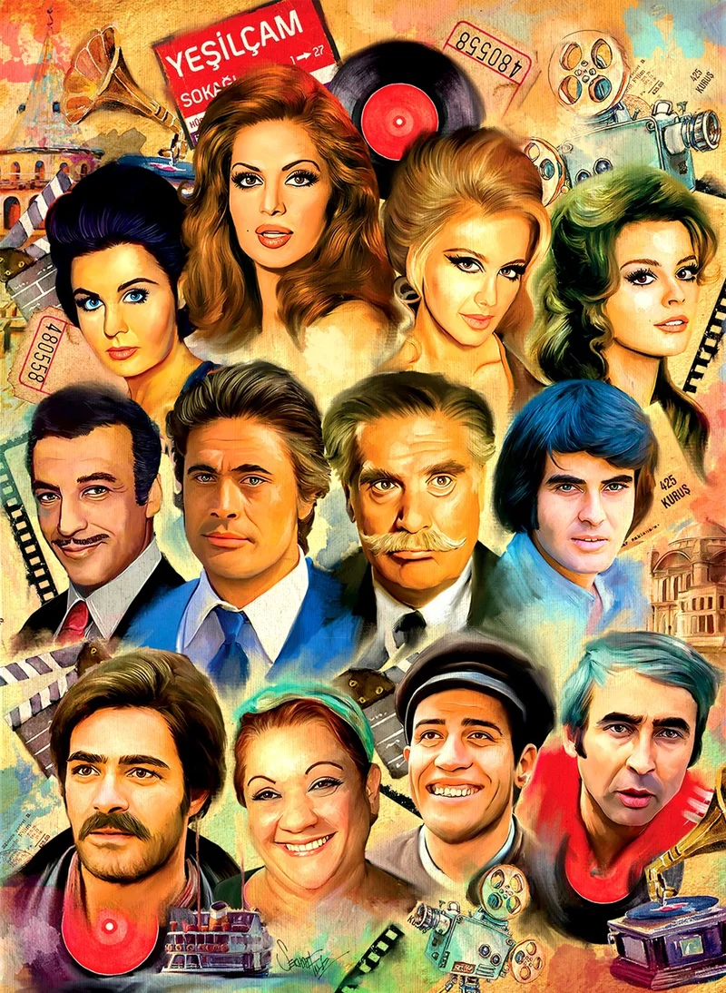 Anatolian 1000 Piece Puzzle / Yeşilçam Stars - Code 1155