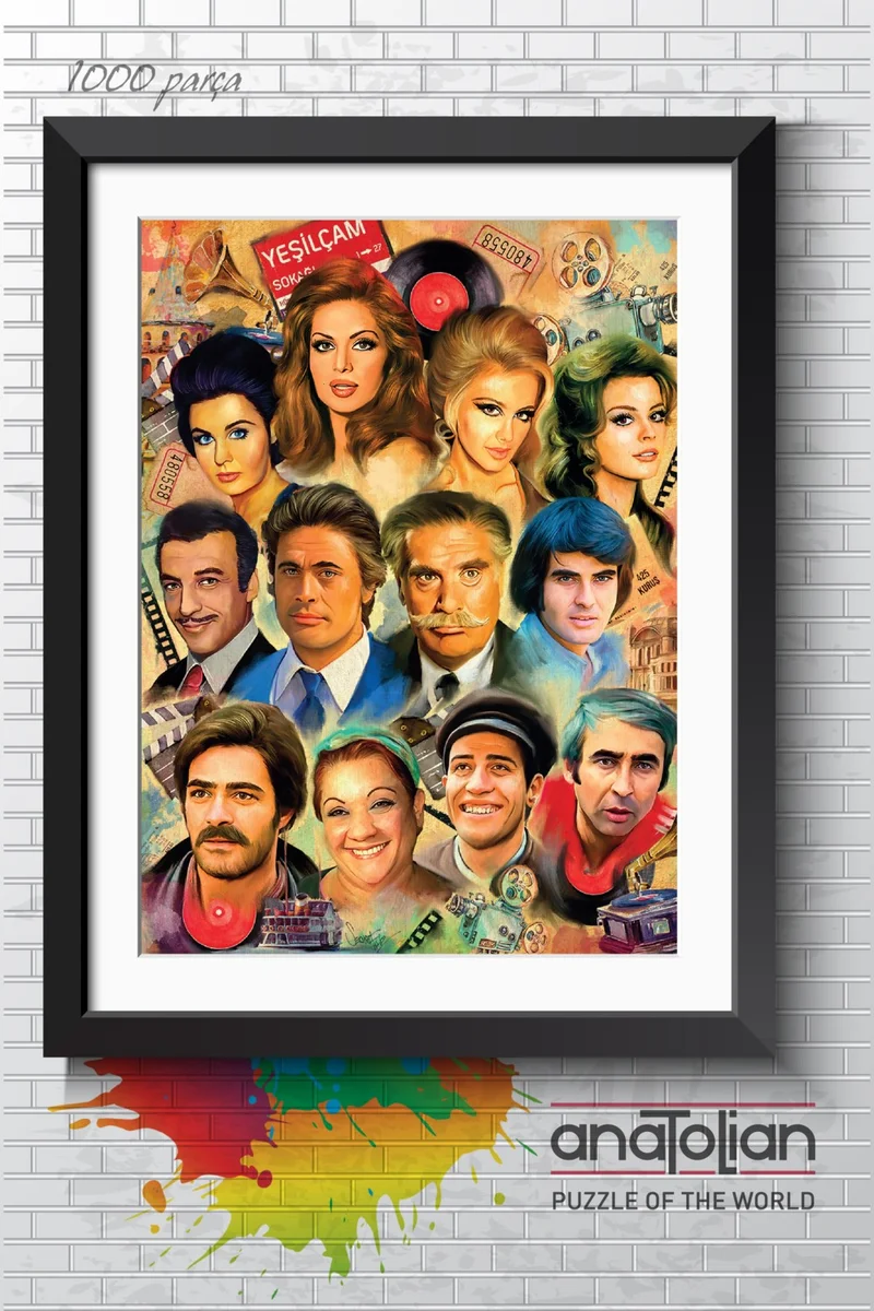 Anatolian 1000 Piece Puzzle / Yeşilçam Stars - Code 1155