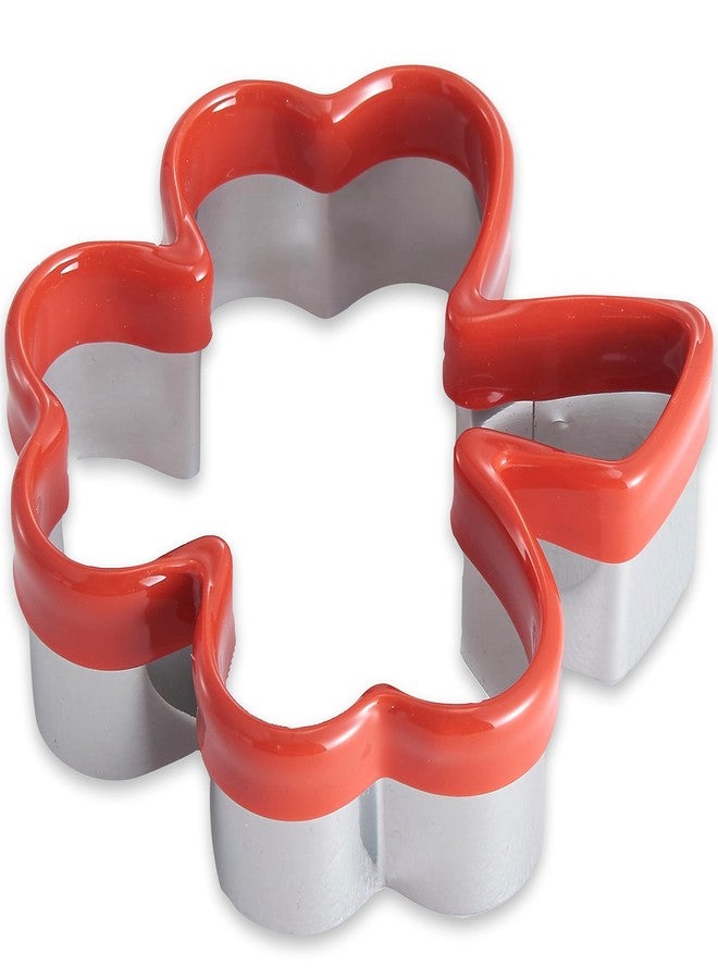 COOKIEQUE 3 Pcs Clover Cookie Cutter Set 4.1" 3" 1.8", St. Patrick's Day Irish Shamrock Cookie Cutters, Holiday Stainless Steel Cookie Cutters, Coated with Soft PVC for Protection - Image 5