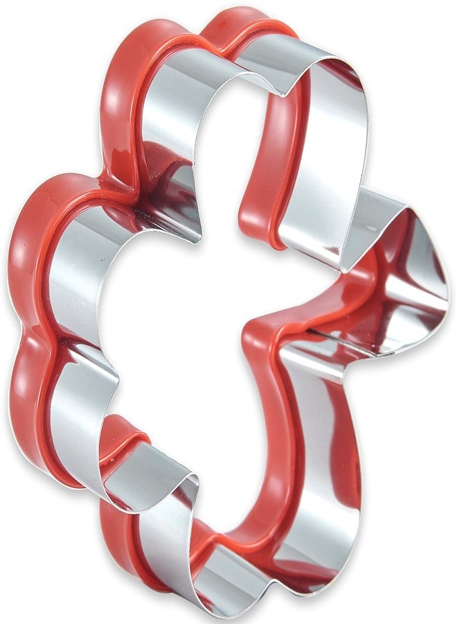 COOKIEQUE 3 Pcs Clover Cookie Cutter Set 4.1" 3" 1.8", St. Patrick's Day Irish Shamrock Cookie Cutters, Holiday Stainless Steel Cookie Cutters, Coated with Soft PVC for Protection - Image 4