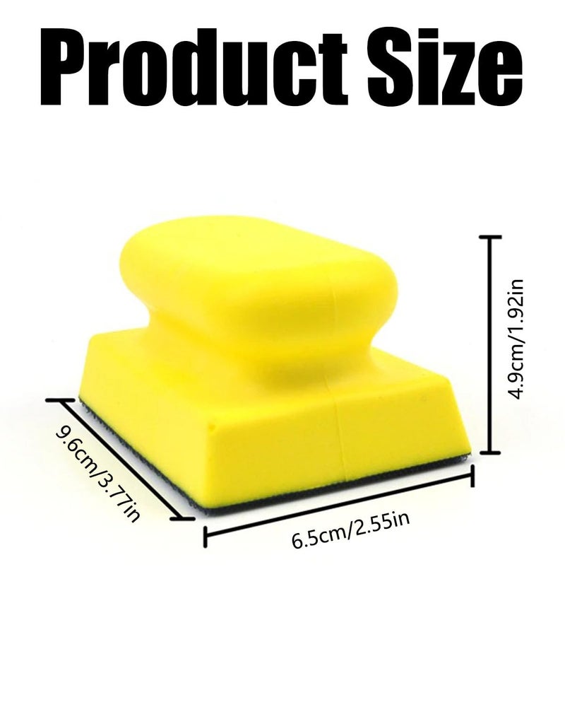 KalamkariX Yellow Hand Polishing Pad, Marble Polish Machine, Marble Polishing Machine, Essential Tool for Glass Shops and Glaziers, Durable and Efficient - Image 2