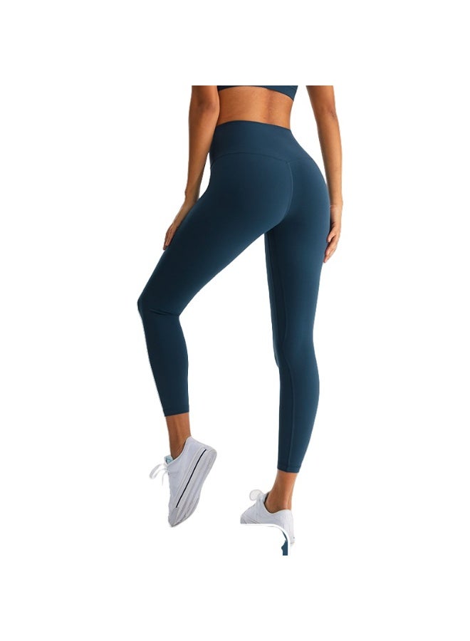 NIBEMINENT Essential/Pure&Plain 7/8 Leggings, High Waisted Compression Soft Pants Workout Athletic Yoga Pants 24" - Image 1