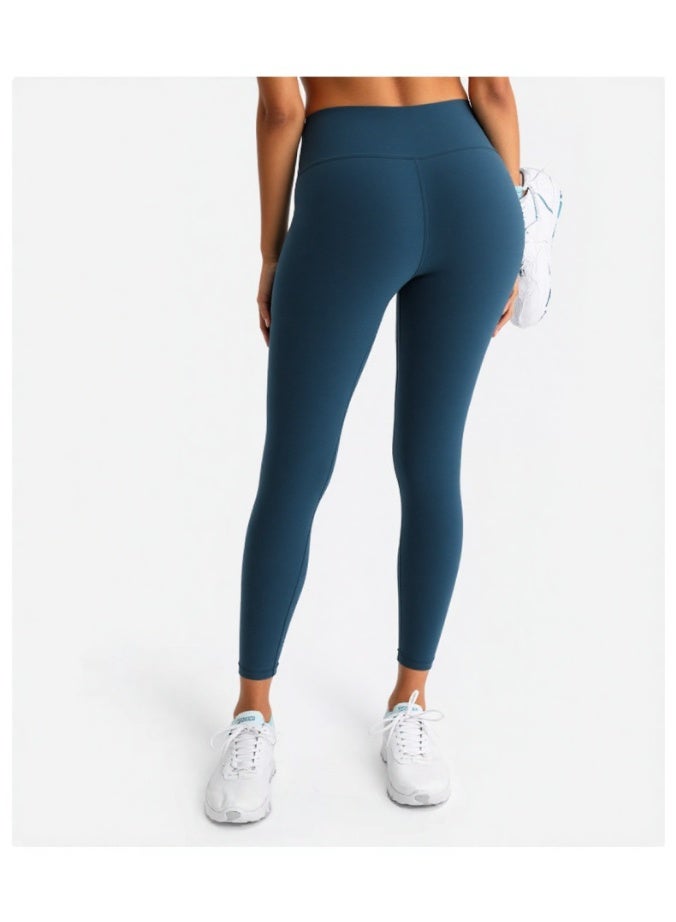 NIBEMINENT Essential/Pure&Plain 7/8 Leggings, High Waisted Compression Soft Pants Workout Athletic Yoga Pants 24" - Image 3