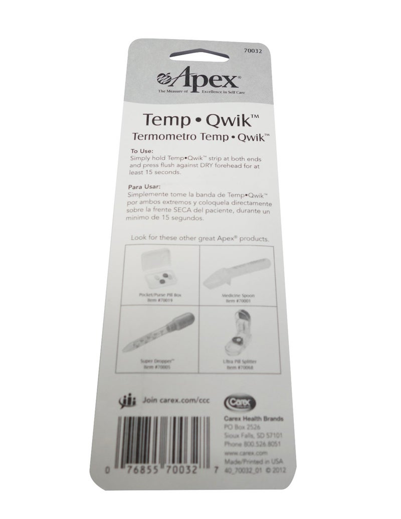 Apex Temp-Quik Forehead Strip Thermometer - Image 3