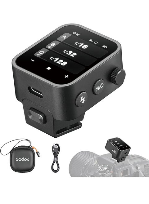 Godox X3-N Touchscreen TTL Wireless Flash Trigger for Nikon Camera, 1/8000s HSS TTL TCM Function, Built-in Battery USB-C Charge Flash Transmitter Compatible with Nikon Z6 D850 D750 D610 D7100 D5300
