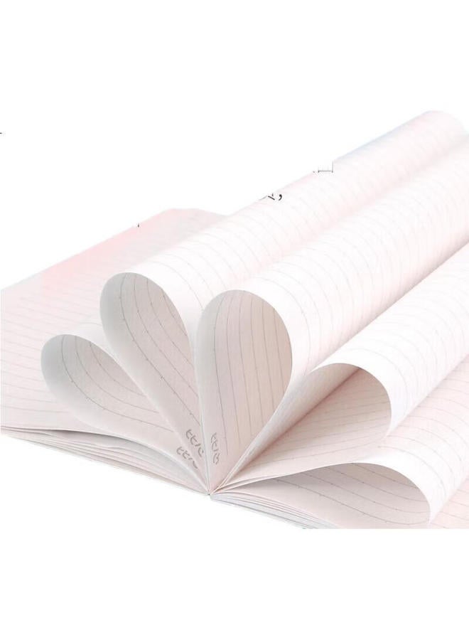 Lps Stationery, Heart-Shaped Notebook Soft Copybook For Students, Thickened Classroom Notebook For Middle And High School Students, Universal Diary With Multiple Patterns, Memory Corridor B5, 4-Pack - Image 3