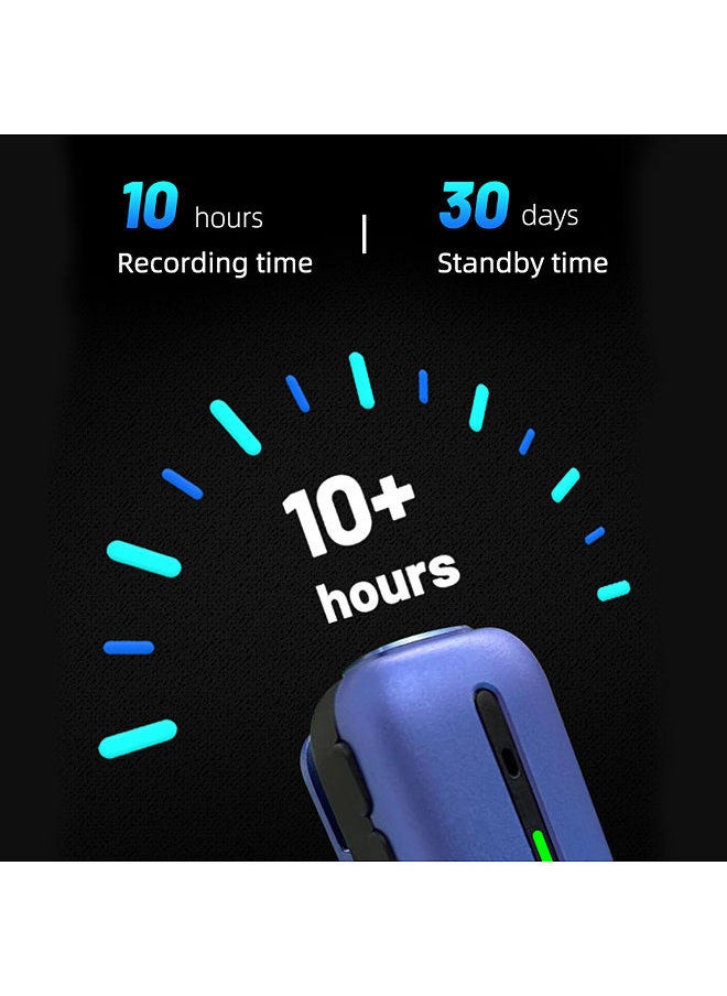 Mini Voice Recorder 16GB Digital Audio Recorder with AI Transcription and Translation on APP in 38 Languages 48 Accents Support USB and BT File Transfer For Meetings Interviews Lectures Class