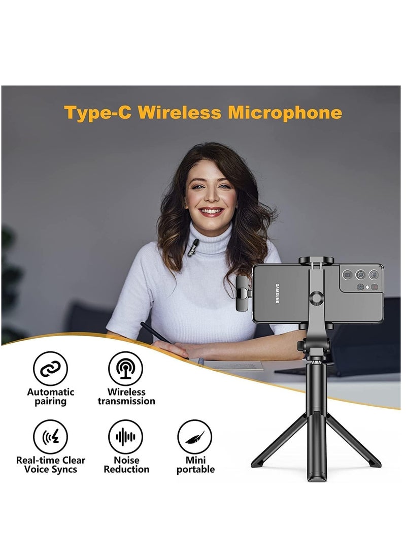 ELTRAZONE TypeC wireless microphone, wireless clip-on microphone, C-type video recording microphone, wireless lavalier microphone for singing, miniature microphone, professional microphone - Image 3