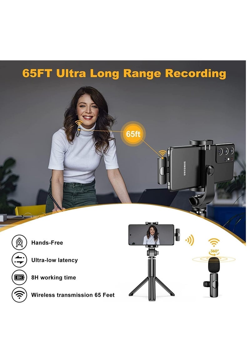 ELTRAZONE TypeC wireless microphone, wireless clip-on microphone, C-type video recording microphone, wireless lavalier microphone for singing, miniature microphone, professional microphone - Image 4